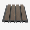 Popular 219*26 Outdoor Wall Panel Fade Resistant WPC wall cladding 219X26 mm Fluted Wood Plastic Composite Wall Panel with two-color structure