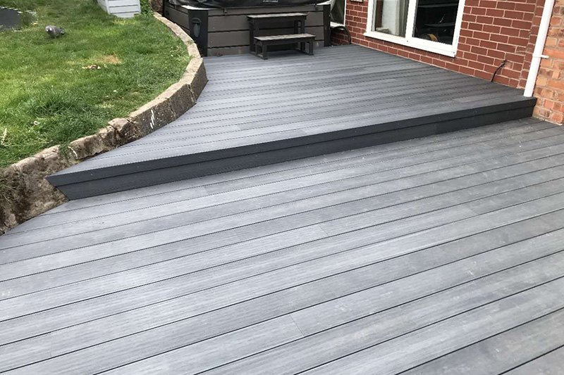 Wood-plastic composite (WPC) decking