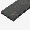 140X22mm 3D embossed Round Hollow Wpc Decking Charcoal Wpc Deckong for Gallery Road