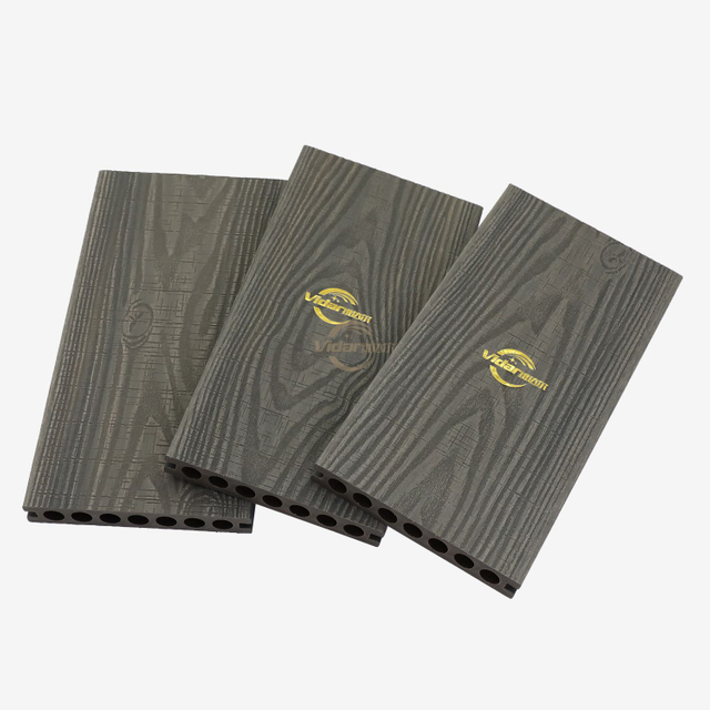 Low Maintenance 150*22.5mm Co-extruded capped WPC decking for riverside walkways