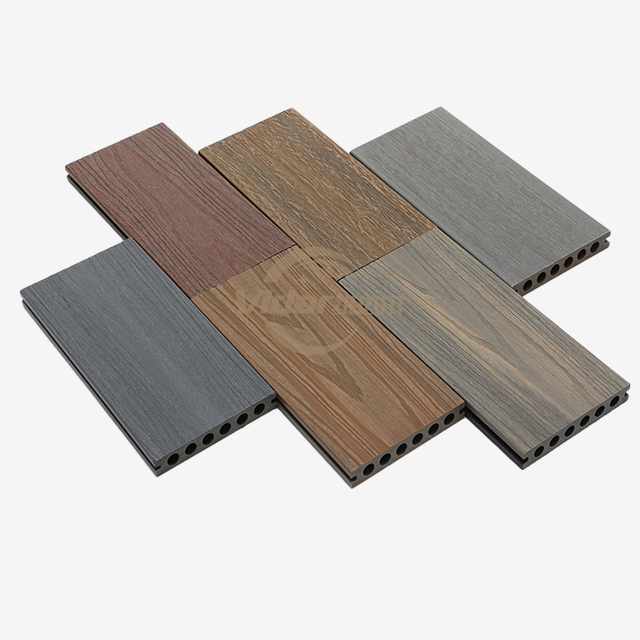 143x22.5mm Waterproof Co-extrusion WPC Boards Plastic Wood Composite Co-extrusion Outdoor WPC Decking