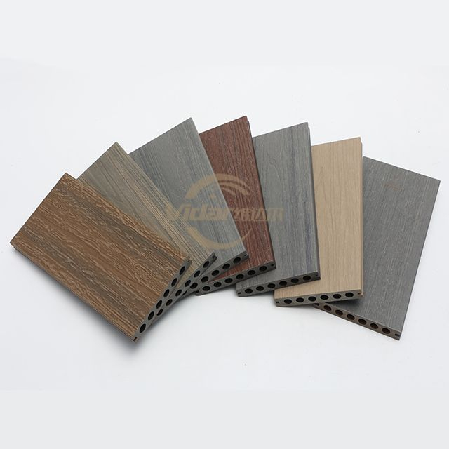 Hollow 143x22.5mm Co Extrusion Wpc Decking outdoor Deck Wpc Decking for Building material