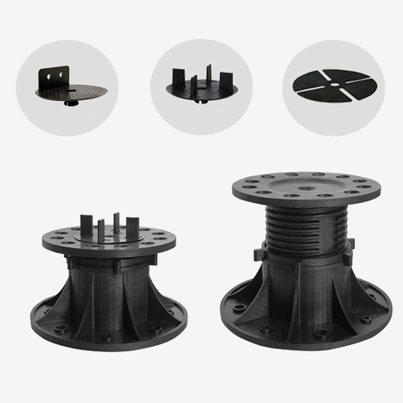 Adjustable Plastic WPC Decking Joist Support Screwjack Pedestal from