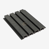 219x26mm black color Co-extrusion Wooden Grain Exterior Cladding Siding Outdoor Wood Plastic Composite Decoration Cladding Mixed Color WPC Wall Panels