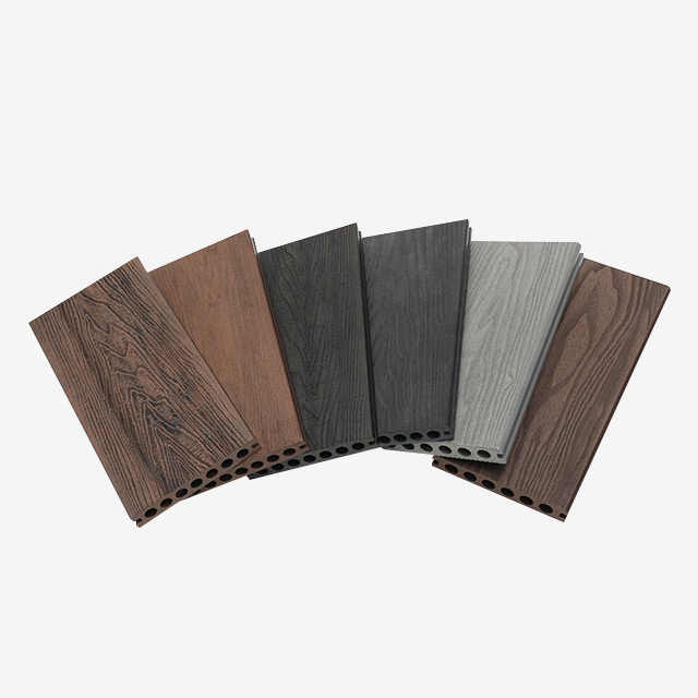 WPC decking matching exterior architectural design