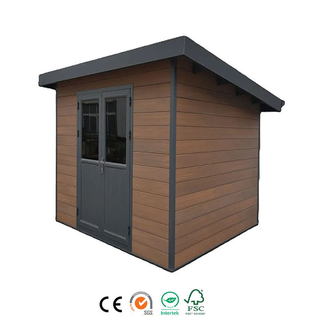 WPC garden shed and outdoor storage shed solutions